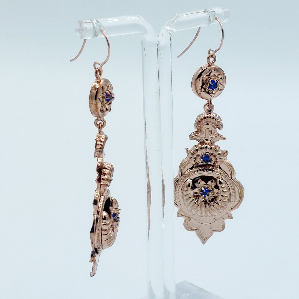 Senza prezzo di riserva - Orecchini - 9 kt Argento, Oro giallo #2.1