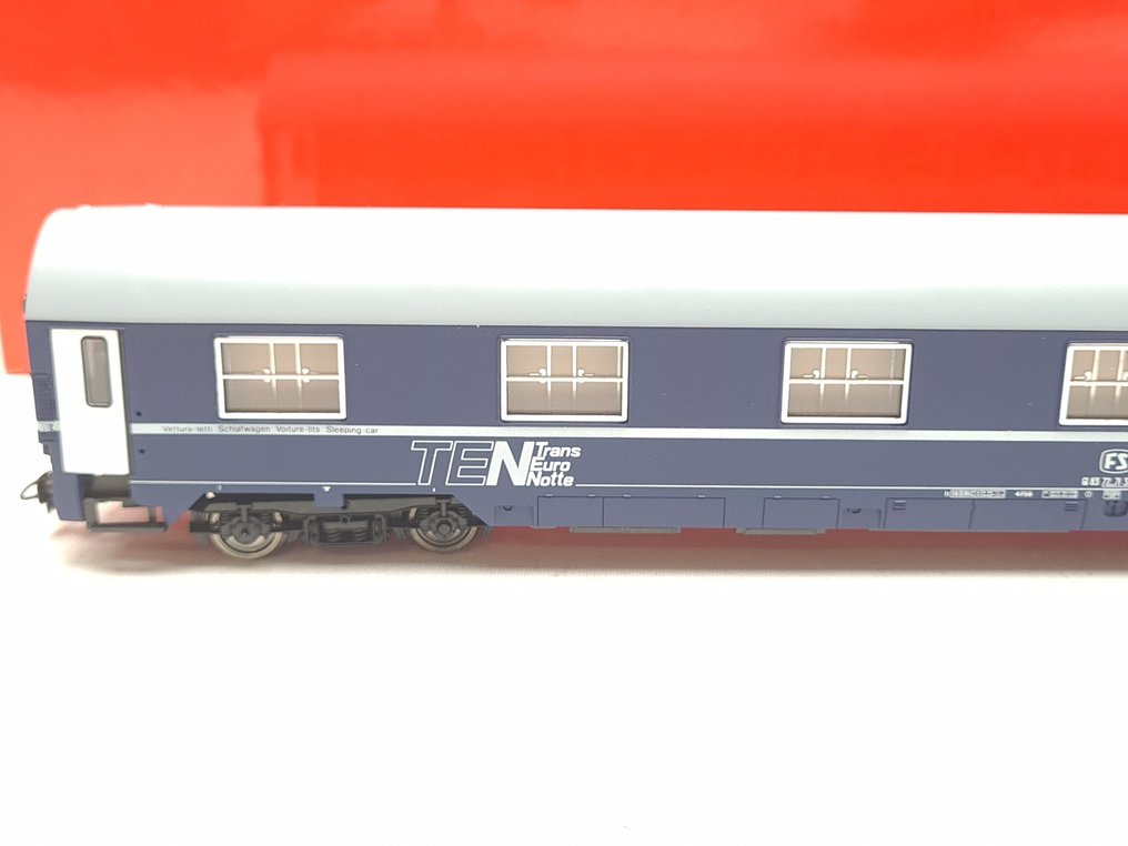 Rivarossi H0 - 3564 - Επιβατικό τρένο μοντελισμού (1) - MU υπνοδωμάτιο τρένου - FS #3.2