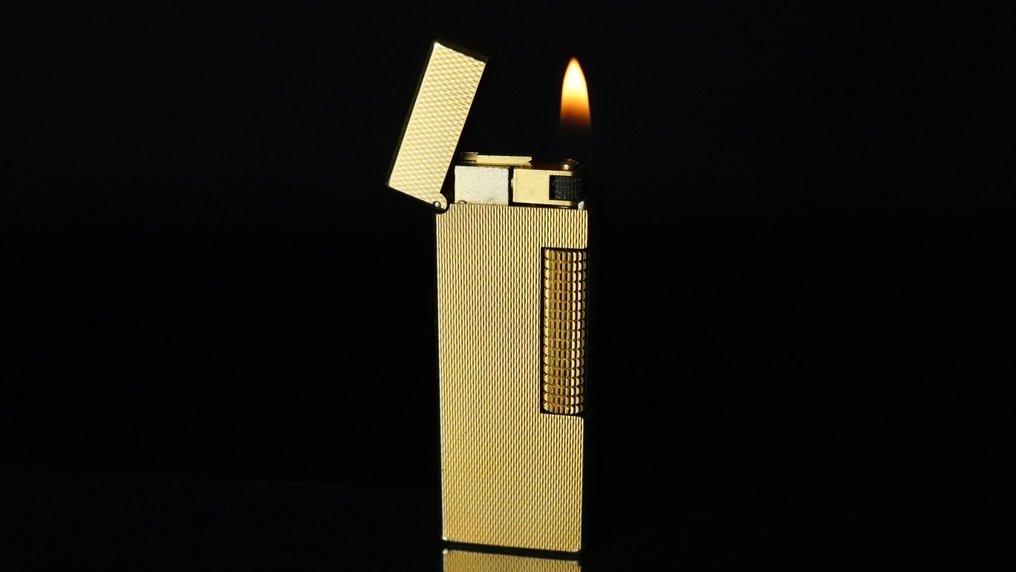Dunhill - Barley Pattern Rollagas Lighter - 没有保留价 - 打火机 - 镀金 #1.0