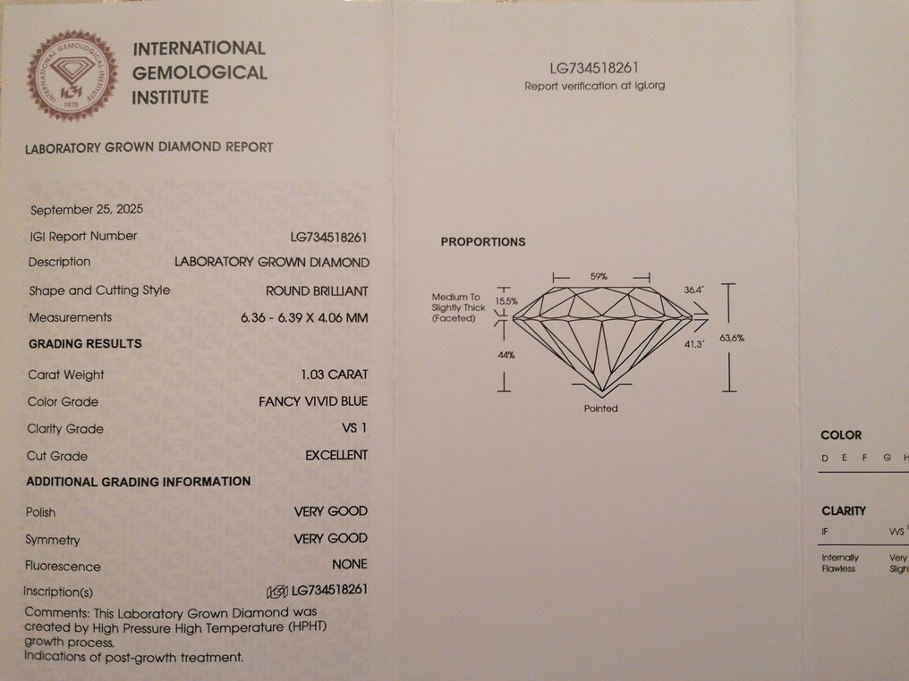 没有保留价 - 耳环 - 14K包金 白金 -  2.08ct. tw. 蓝色 钻石 (彩色实验室培育钻石) - Fancy Vivid 蓝色 VS1 #4.3