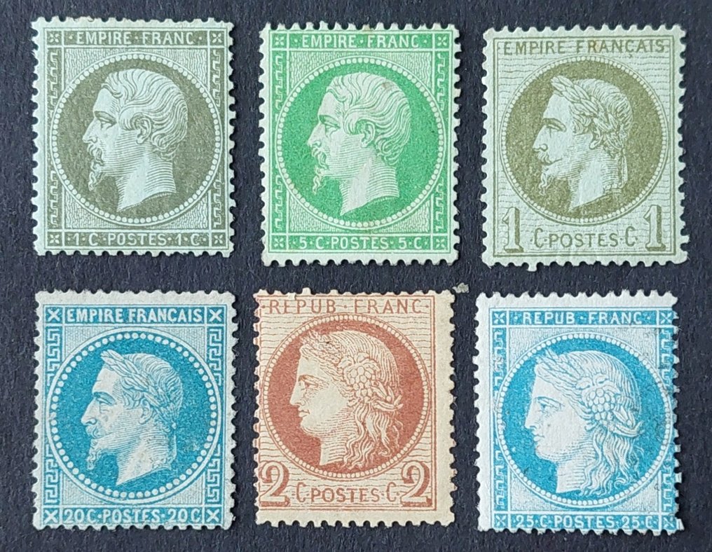 Franța - Perioada clasică, set de 6 timbre noi #1.0