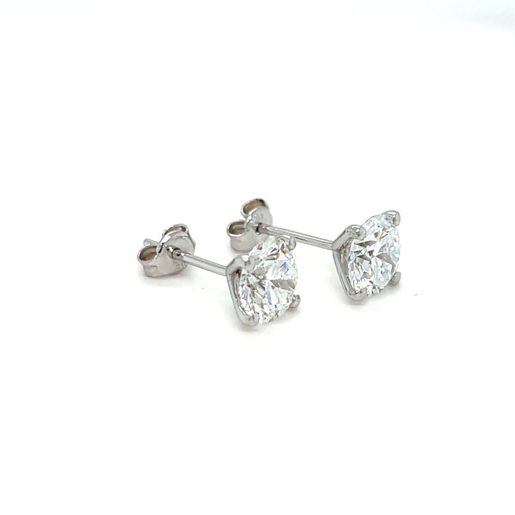 没有保留价 - 耳环 - 14K包金 白金 - 2.18ct. tw. 钻石 (实验室培育) #3.2