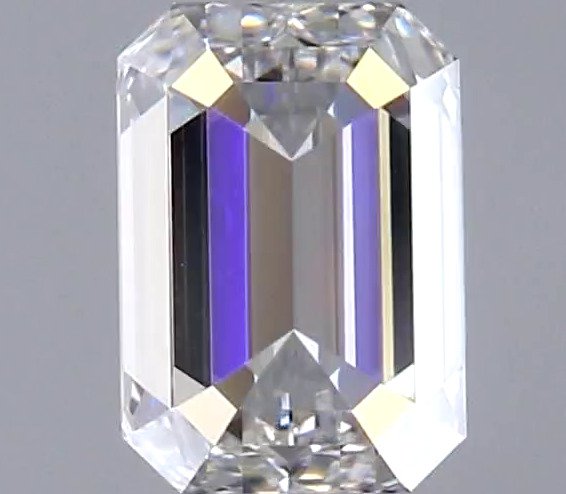 Ingen mindstepris - 1 pcs Diamant  (Natur)  - 0.41 ct - Smaragd - F - VS2 - Gemological Institute of America (GIA) #3.2