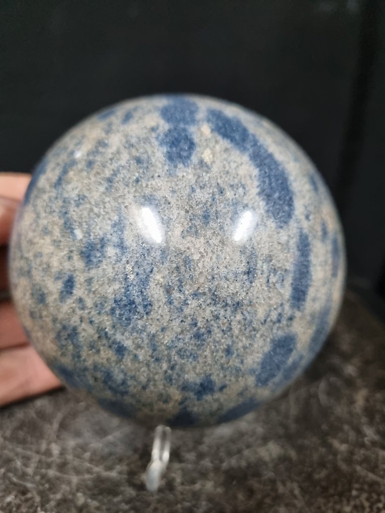 XL SPHERE - "K2" 碧玉 - 藍晶石 疗愈球体 - 高度: 91 mm- 1160 g #2.1