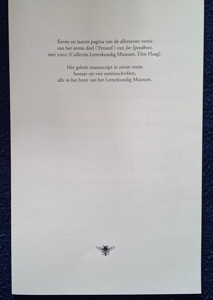 Tommy Wieringa - Joe Speedboot - 2006-2007 #4.3