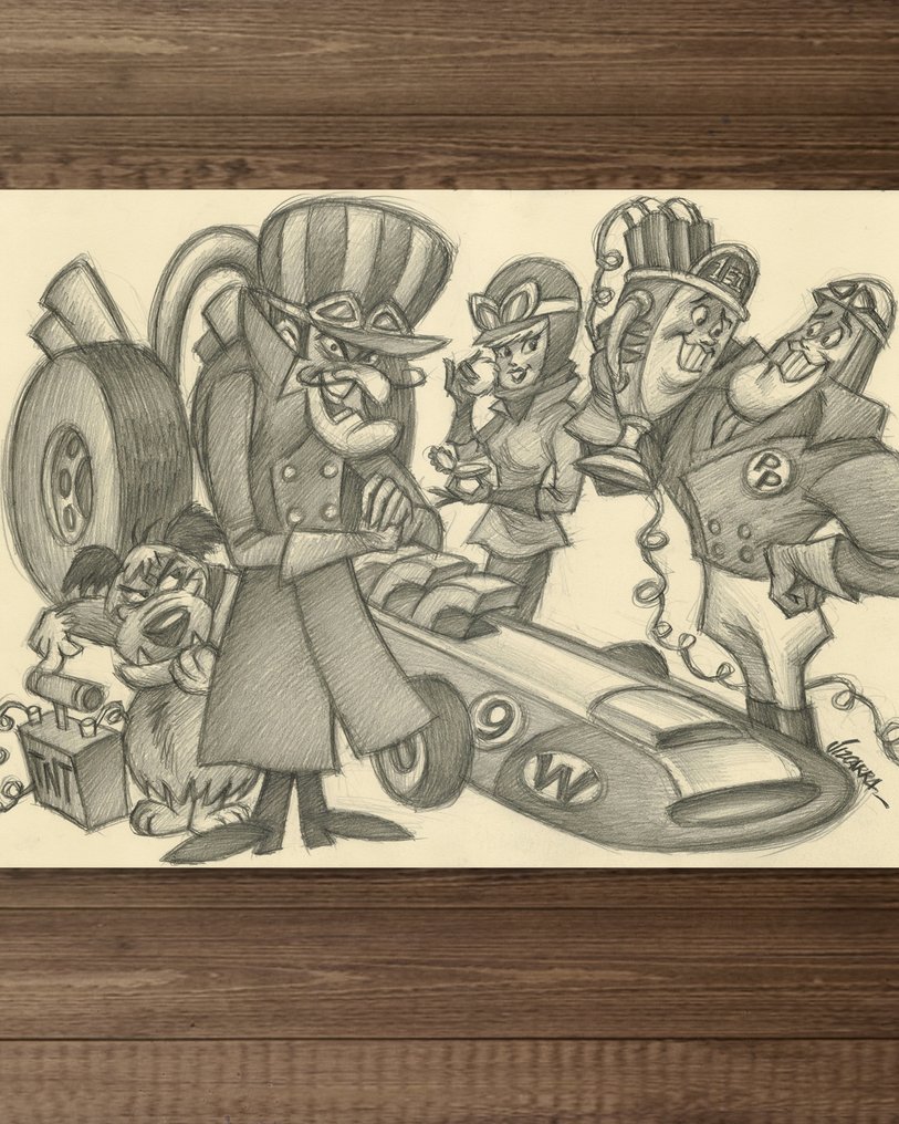 Joan Vizcarra - Αρχικό Μολύβι - Wacky Races Cast Reunion – Hand Signed #1.0