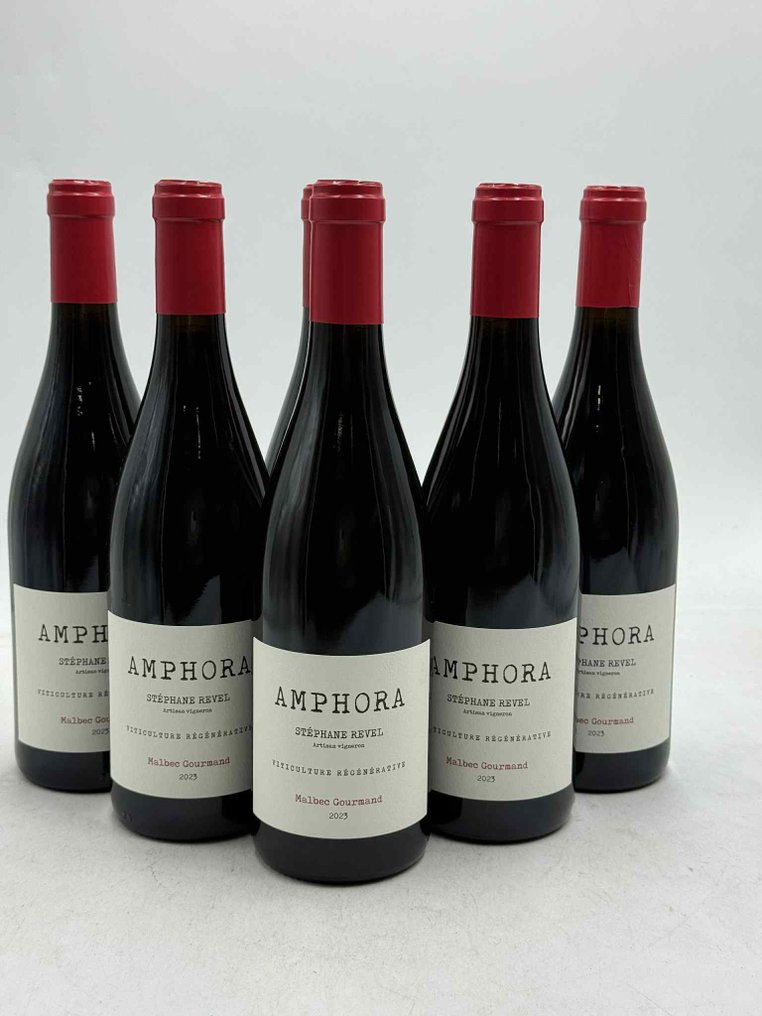 2023 Stéphane Revel Amphora Malbec Gourmand - Cahors - 6 Flaskor (0,75L) #1.0