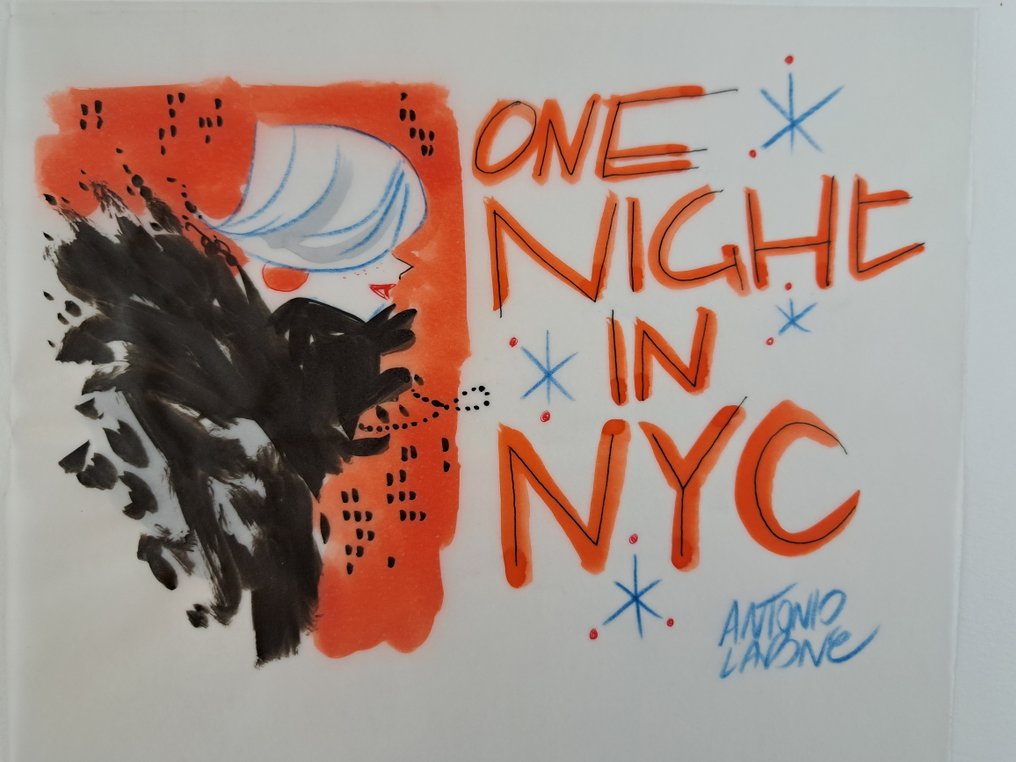 Lapone, Antonio - 1 Original colour drawing - One Night in NYC #1.0
