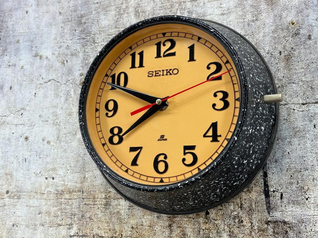 Ρολόι τοίχου - Seikosha CO. LTD Seiko -   Χάλυβας - 1970-1980 #2.1