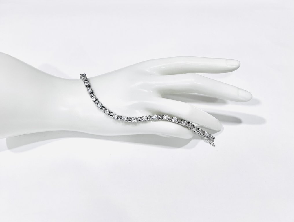 χωρίς τιμή ασφαλείας - Βραχιόλι τένις Ασημί - Zaffiri #2.1