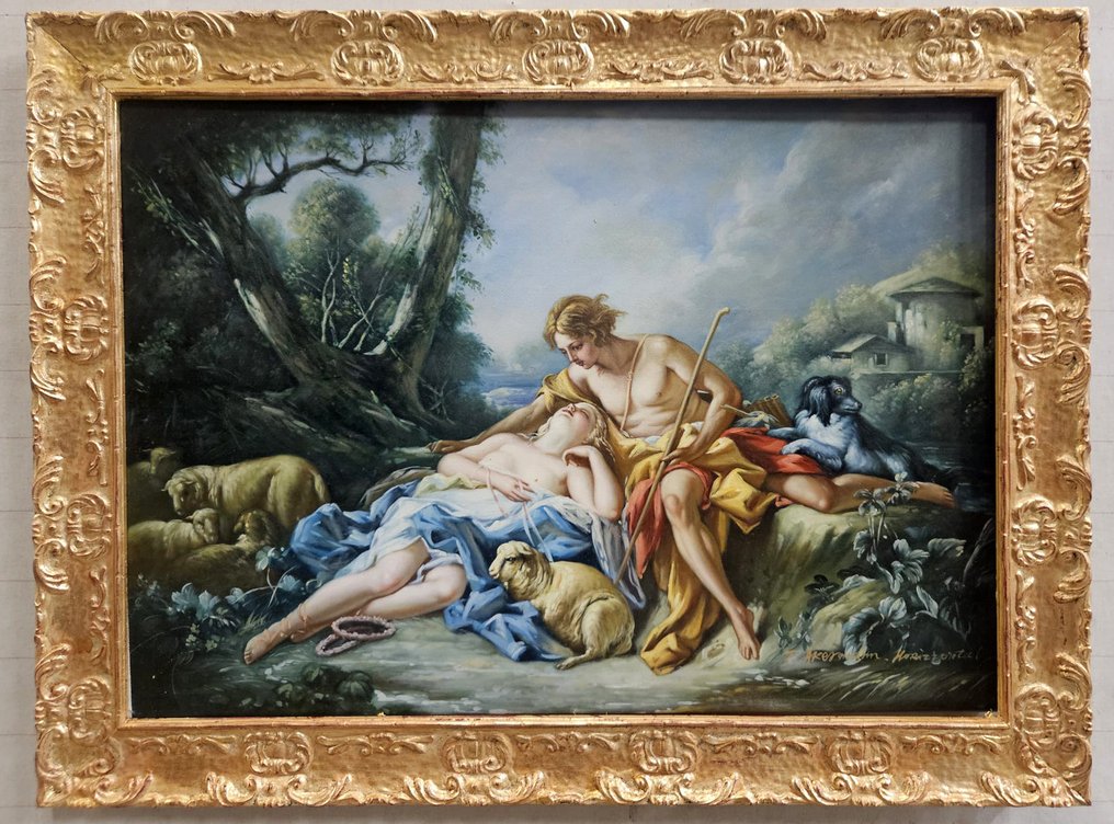 T. Akerman (XX), da François Boucher - Dafne e Cloe #1.0