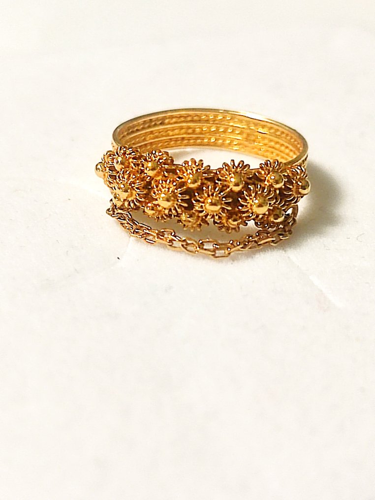 Inel statement - 18 ct. Aur galben #4.3