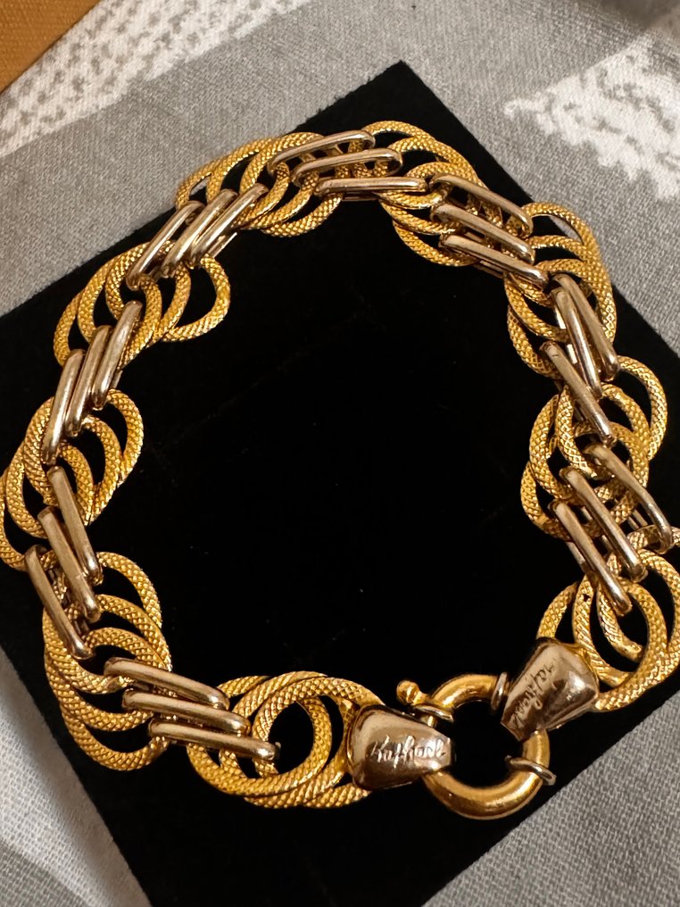 Schakelarmband - 18 karaat Geel goud #1.0