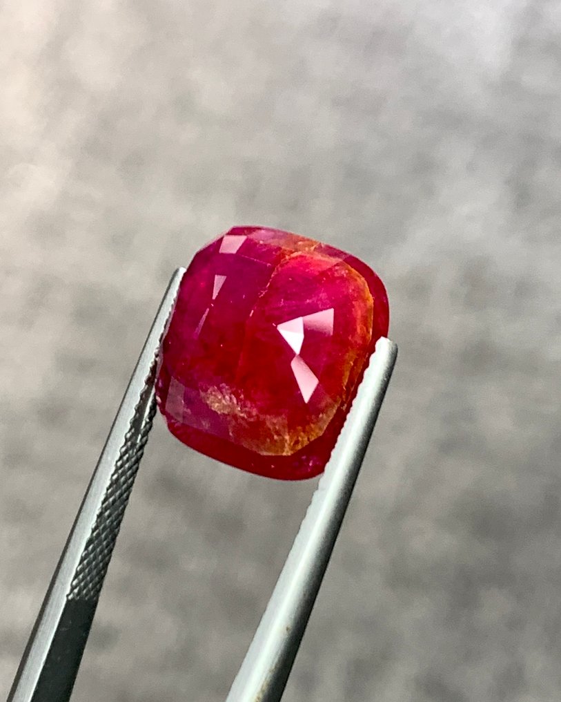 1 pcs  Κόκκινο Ρουμπίνι  - 10.05 ct - Gem research Swiss Lab (GRS) - Φυσικό Ρουμπί – 10,05 κατ. #1.0