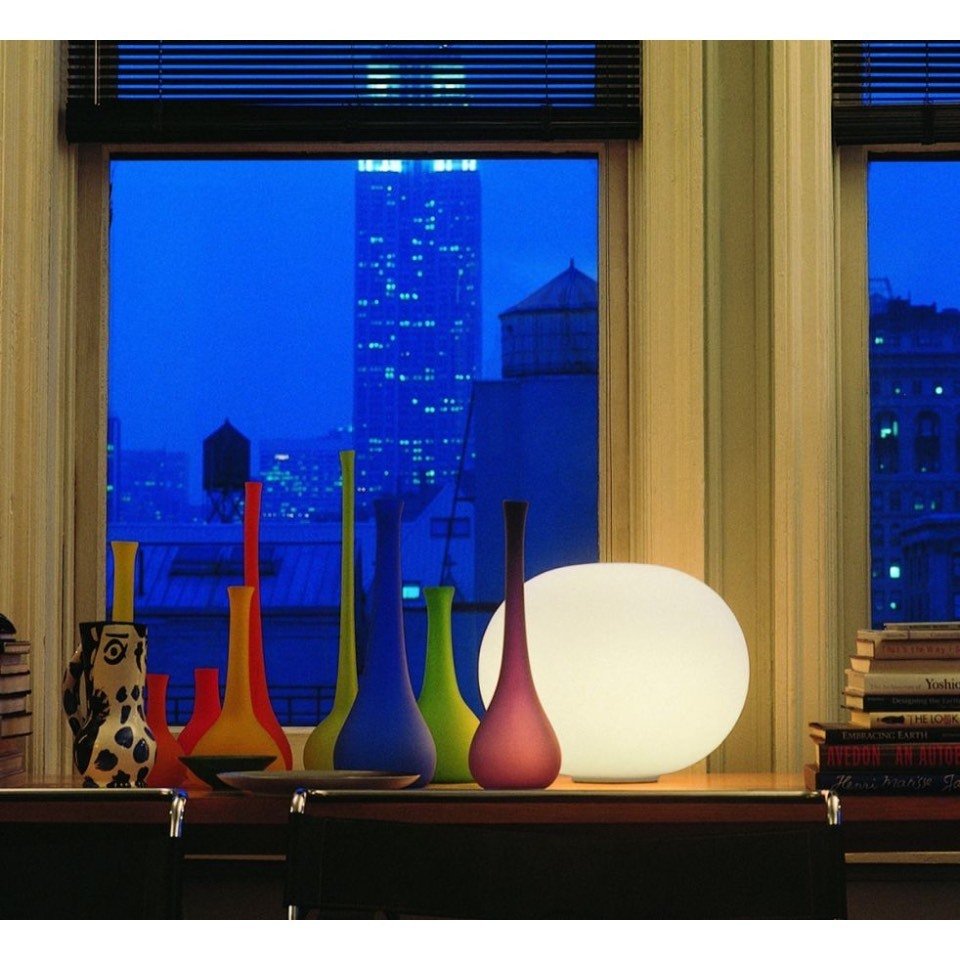 Flos - Jasper Morrison - 檯燈 - Glo-Ball basic 1 - 玻璃, 鋁 #1.0