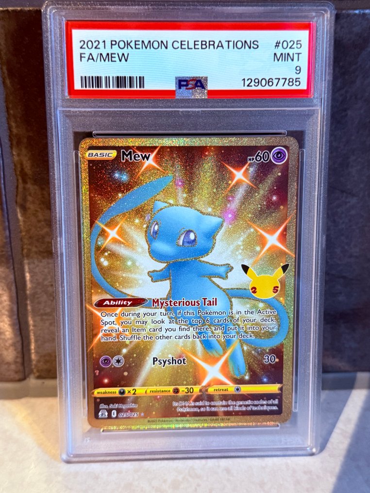 Pokémon - 1 Graded card - Mew 025 完整艺术, 压膜, 促销卡 - PSA 9 - Various sets #1.0