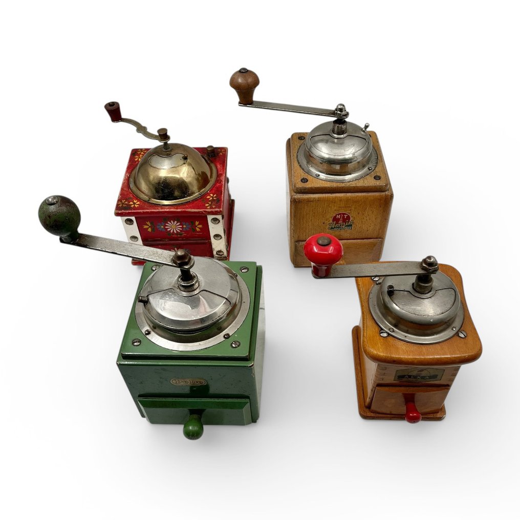 Molinillo de café (4) - Madera, Acero - molino de café manual #1.0