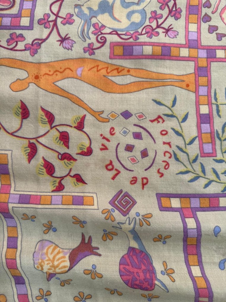 Hermès - Force de la vie - châle - Chal #2.1