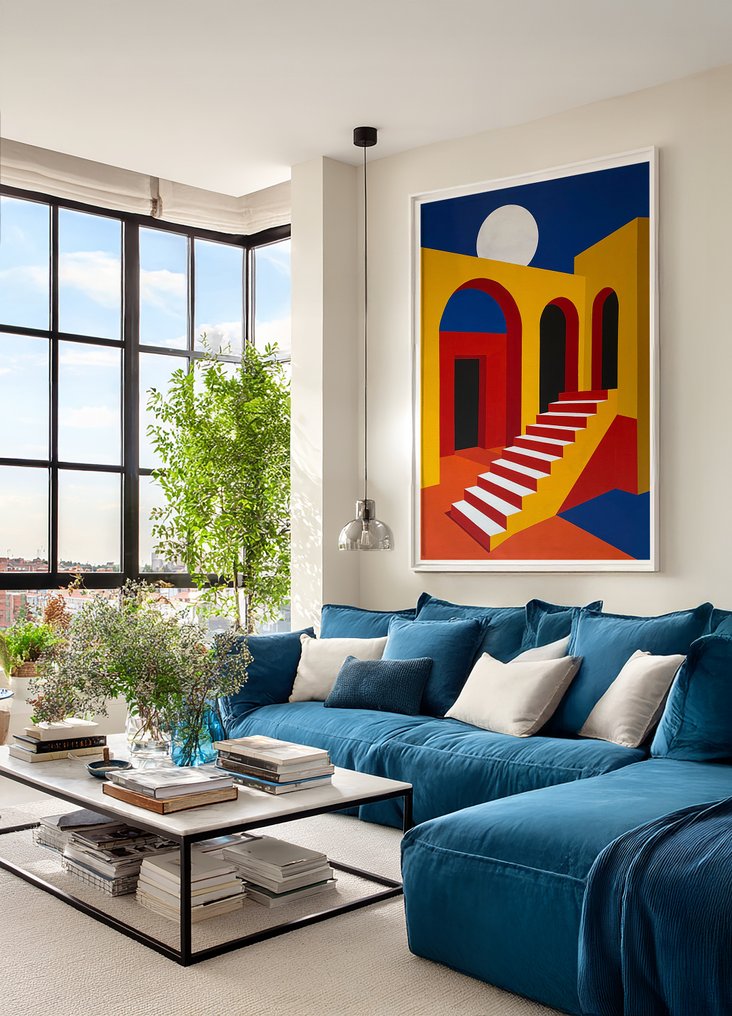 Nelson F. León - "Ascenso Geométrico II" XL- (NO Reserve) #4.3