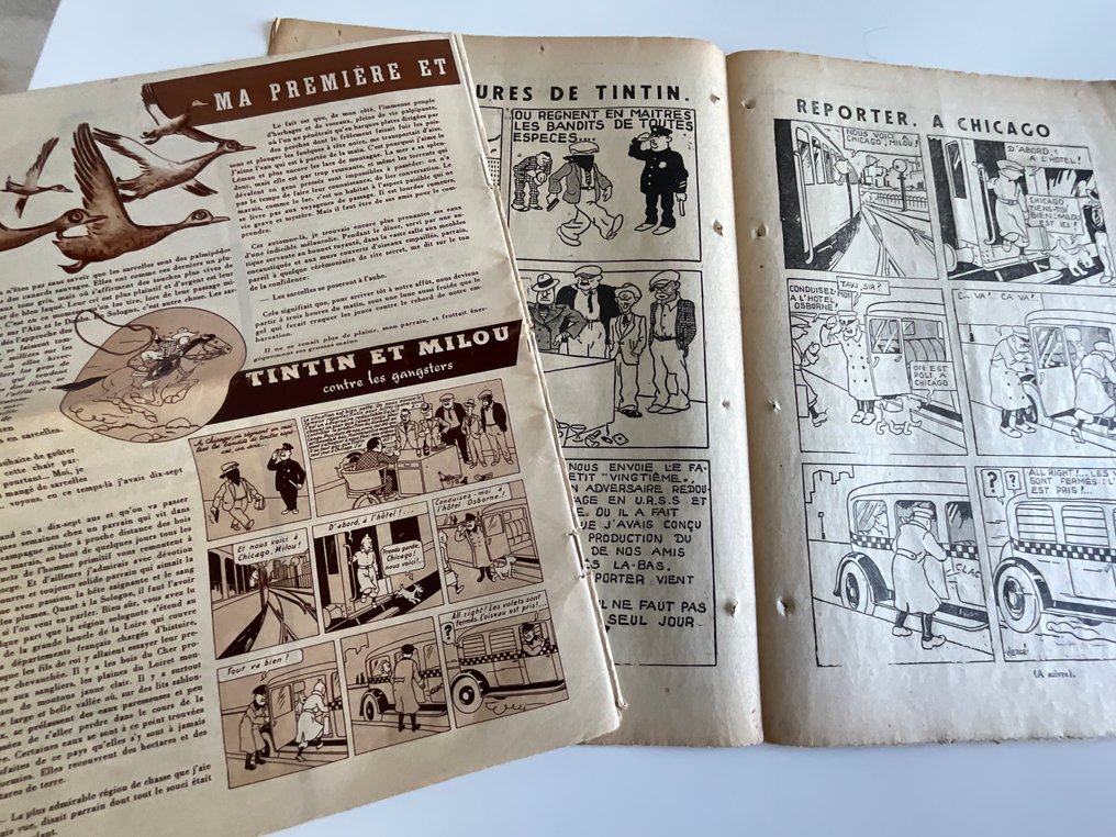 Le Petit Vingtième + L'Echo illustré - Tintin à Chicago - 2 Magazines - EO - 1931 #1.0