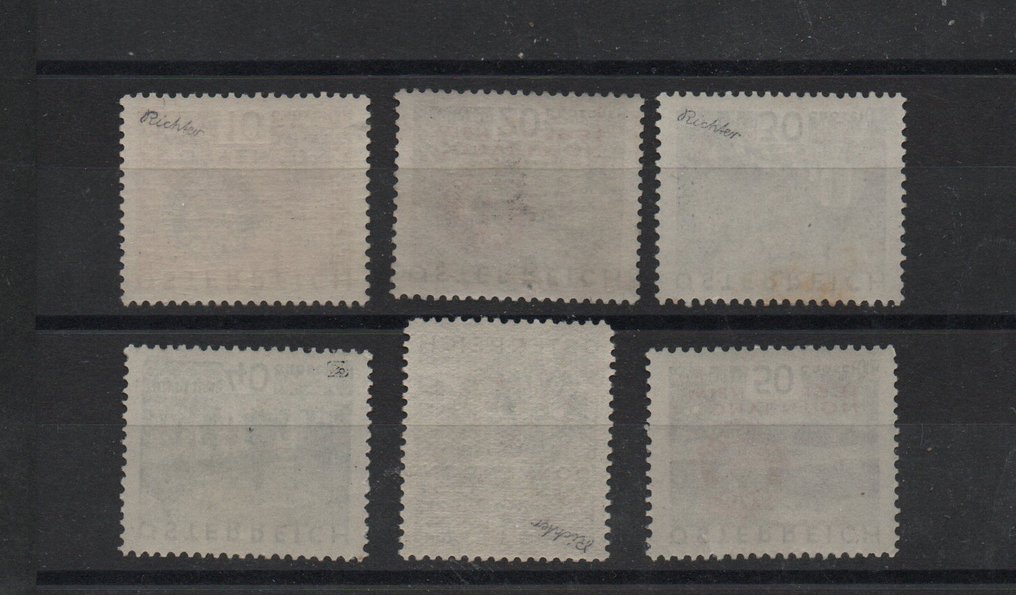 Αυστρία 1933/1933 - Ολόκληρη η σειρά Rotary σπάνια και όμορφη, άριστη κατάσταση, άθικτη και άψογη. - Katalognummer 518-523 #1.0