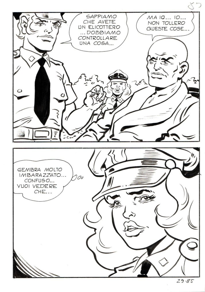 Angiolini, Sandro - 6 Original page - La Poliziotta #29 - 1982 #2.1