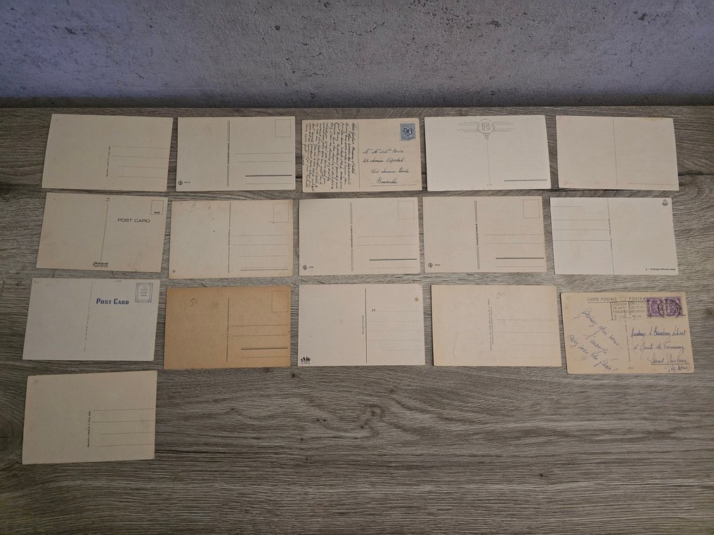 法國, 比利時, 德國 - 軍事, 第一次世界大戰, 第二次世界大战 - 军事漫画卡片 - 明信片 (195) - 1909-1980 #4.3