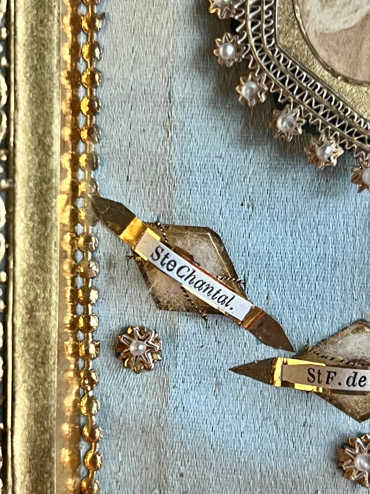  圣骨箱 - 木 - 1750-1800年 - 圣贞女贞德·德·尚塔尔的圣物柜框架 - 圣弗朗索瓦·德·沙尔 - 圣玛格丽特-玛丽  #2.1