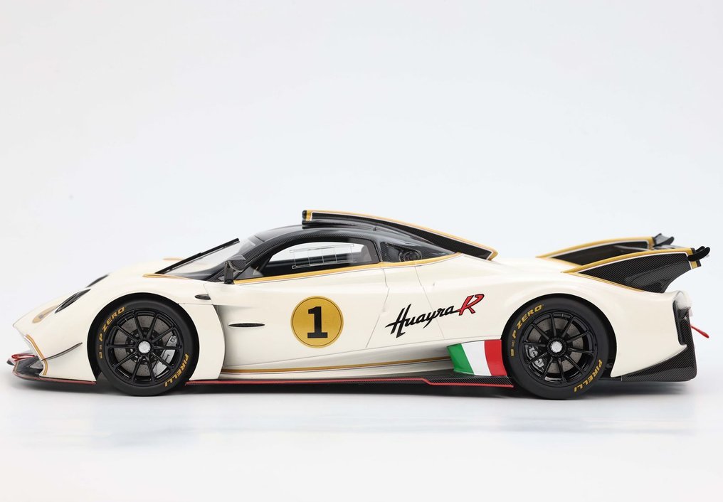 BBR 1:18 - Modell sportsbil - Pagani Huayra R Bianco Benny-tetto carbon lucido - P182218H #3.2
