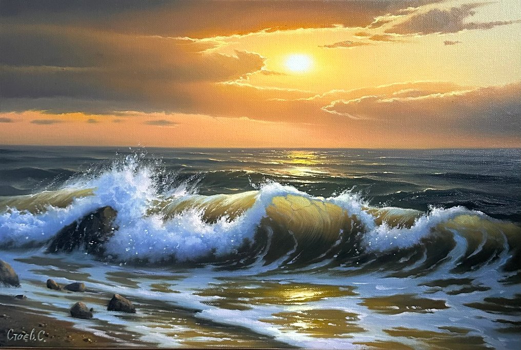 Sergei Stoev (1971) - Surfing in warm sun #1.0