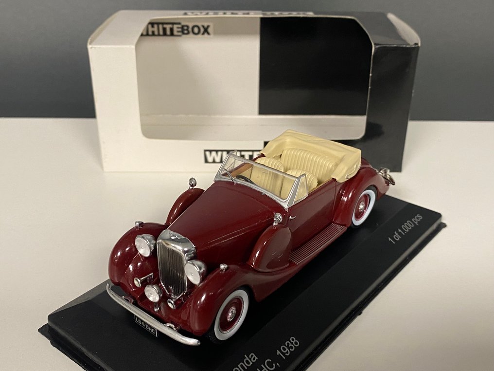 Whitebox 1:43 - 模型汽车 - Lagonda LG 6 DHC 1938 - 精美模型，限量版且已售罄。全球仅1000个中的一个！ #1.0
