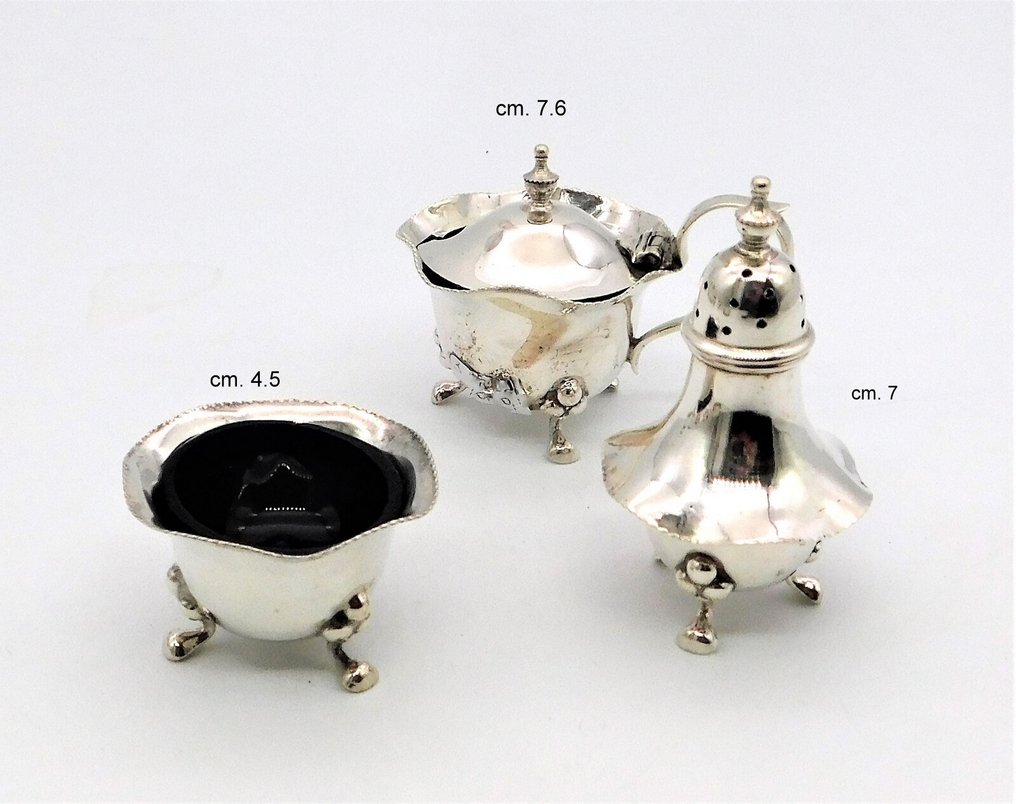 JG LTD - Αναδευτήρες αλατιού και πιπεριού (5) - .925 silver #2.1