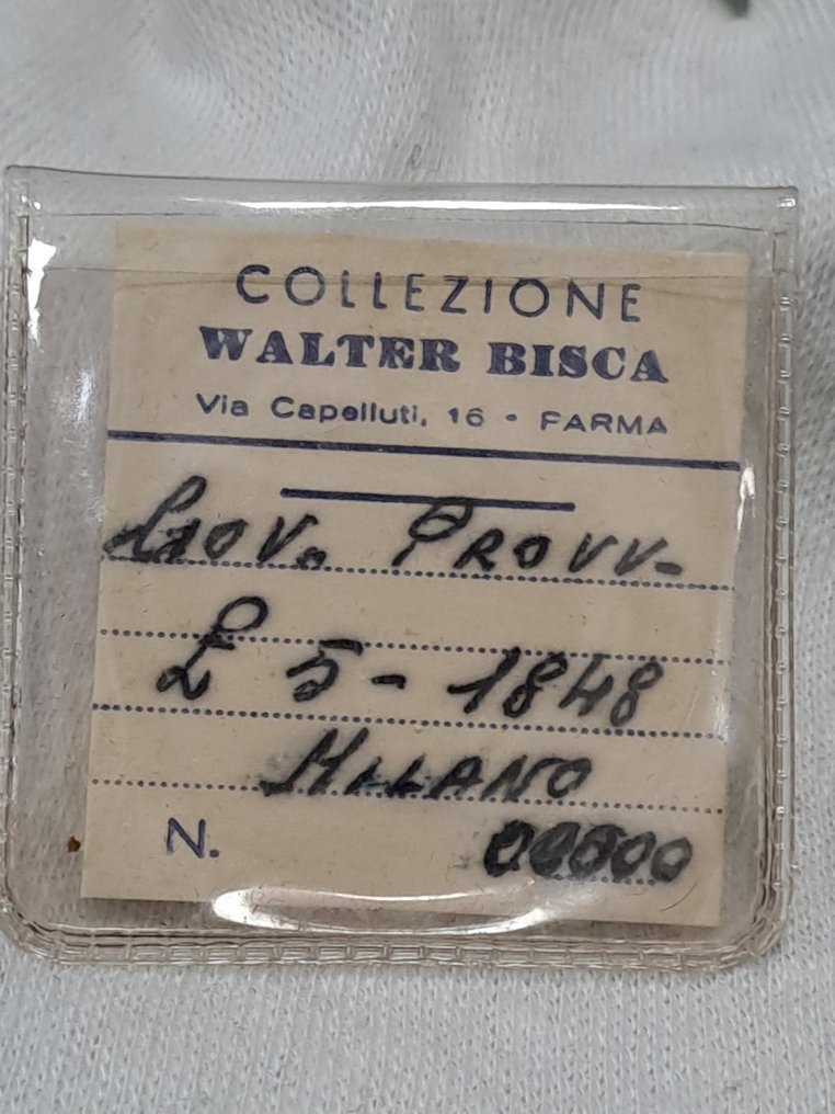 意大利，伦巴第-维内蒂亚王国 5 Lire 1848  (没有保留价) #2.1