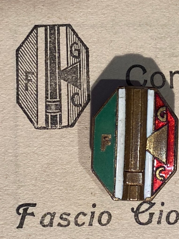 義大利 - 軍功章 - PNF 和 FGC Taranto 的标志和注册，皇家海军兵工厂 #4.3