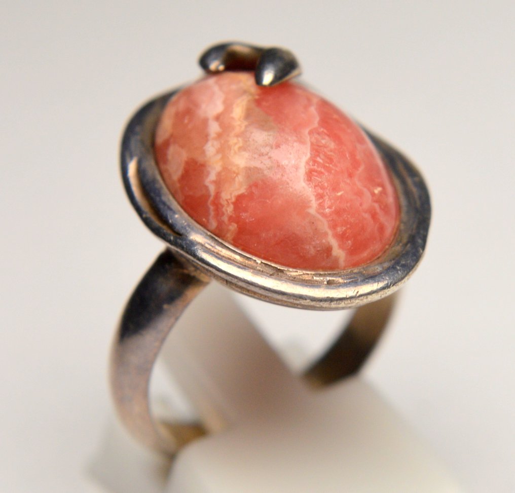 Ασήμι 925 - Δαχτυλίδι - Ροζ Ροδοχρωσίτης #3.2