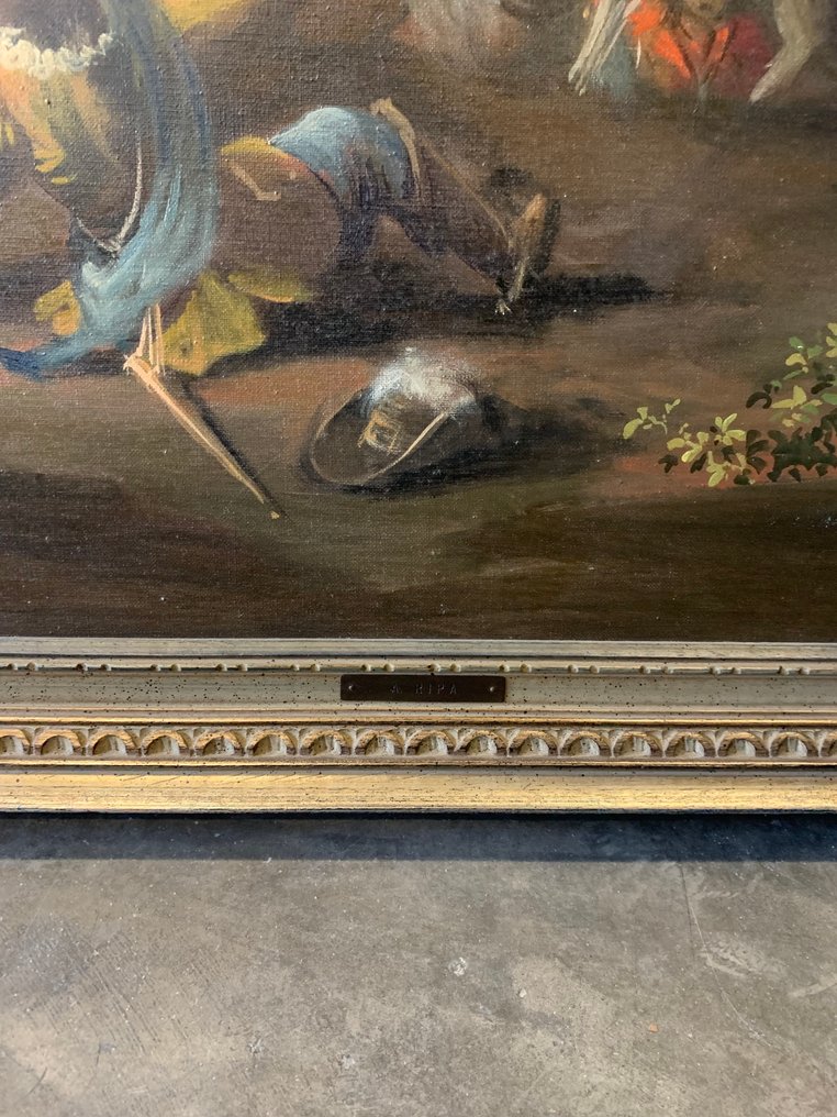 A. Ripa (XX) - Scena di battaglia con cavalieri #3.2