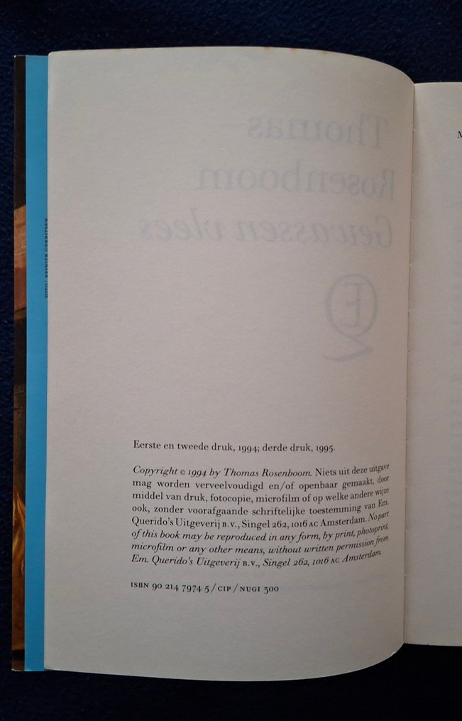 Thomas Rosenboom - Gewassen vlees (compleet) - 1995 #2.1