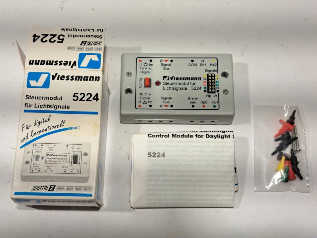 Viessmann H0轨, N轨, Z轨 - 5215/24 - 火车模型风景 (3) - 2个控制模块用于信号，1个电源模块。 #1.0