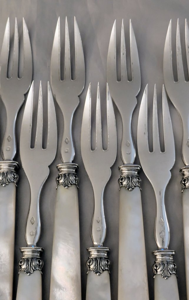 Ernest Cardeilhac - 甜點食具 (12) - .950 銀 #2.1