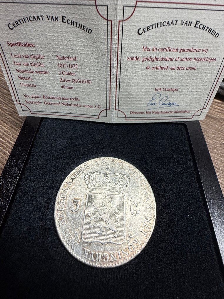 Holanda. Guilherme I. 3 Gulden #1.0