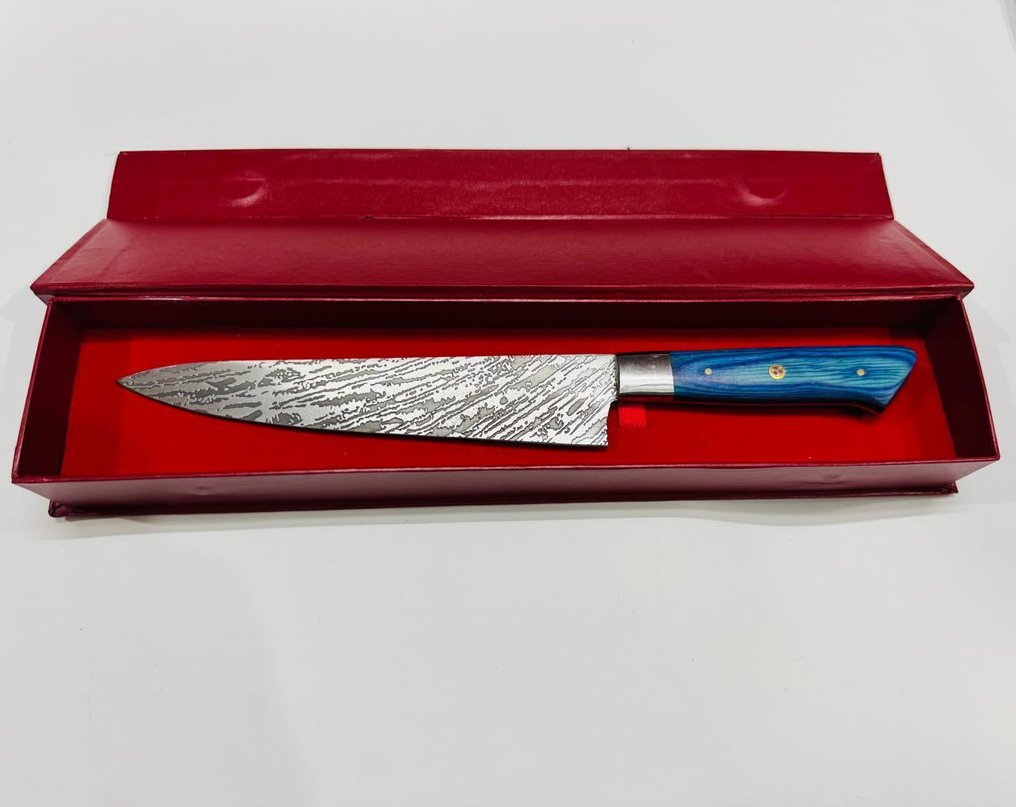 厨刀 - 蔬菜刀 -  日本蔬菜刀（0158） - VG 10钢材，少钢及异国木材柄，附盒 - 日本 - 日本的蔬菜刀 #3.2