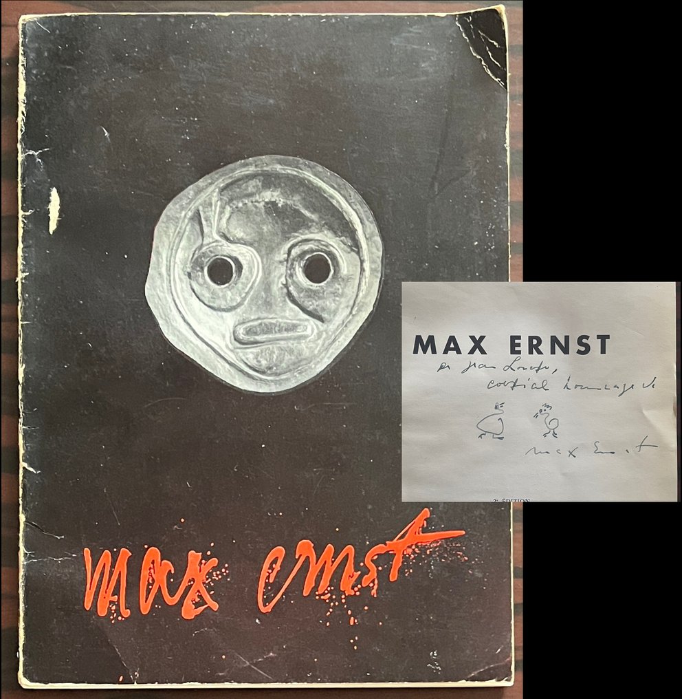 Signed; Max Ernst - Musée National d’Art Moderne [with dedication & original drawings] - 1959 #1.0