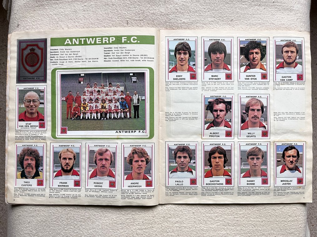 帕尼尼 Football 80 Belgium 原版 - 1 完整册子 - Played (PL) #3.2