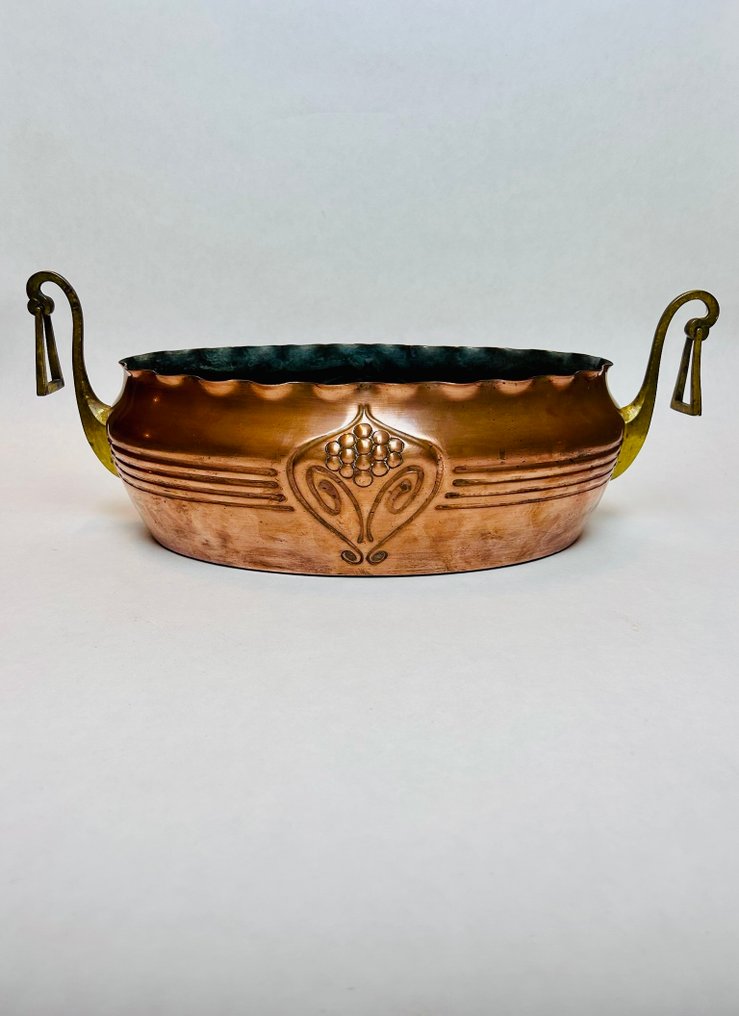 WMF / Geislingen - Albert Mayer - 花盆架 - 宏伟的 - 铸造黄铜 - WMF Jugendstil 1900–1910 #1.0