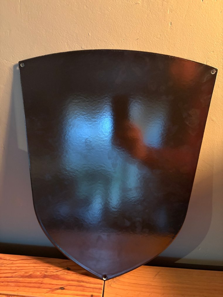 Placă emailată magnifică cu logo Porsche din metal, 45cm x 36,5cm - Placă de email - Oțel #3.2