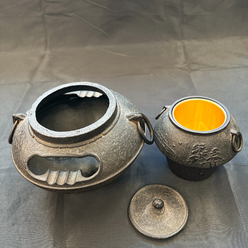 Chagama - Nambu Tekki/Nambu Ironware - 釜福 Kamafuku - Japani - Meiji-kausi #3.2