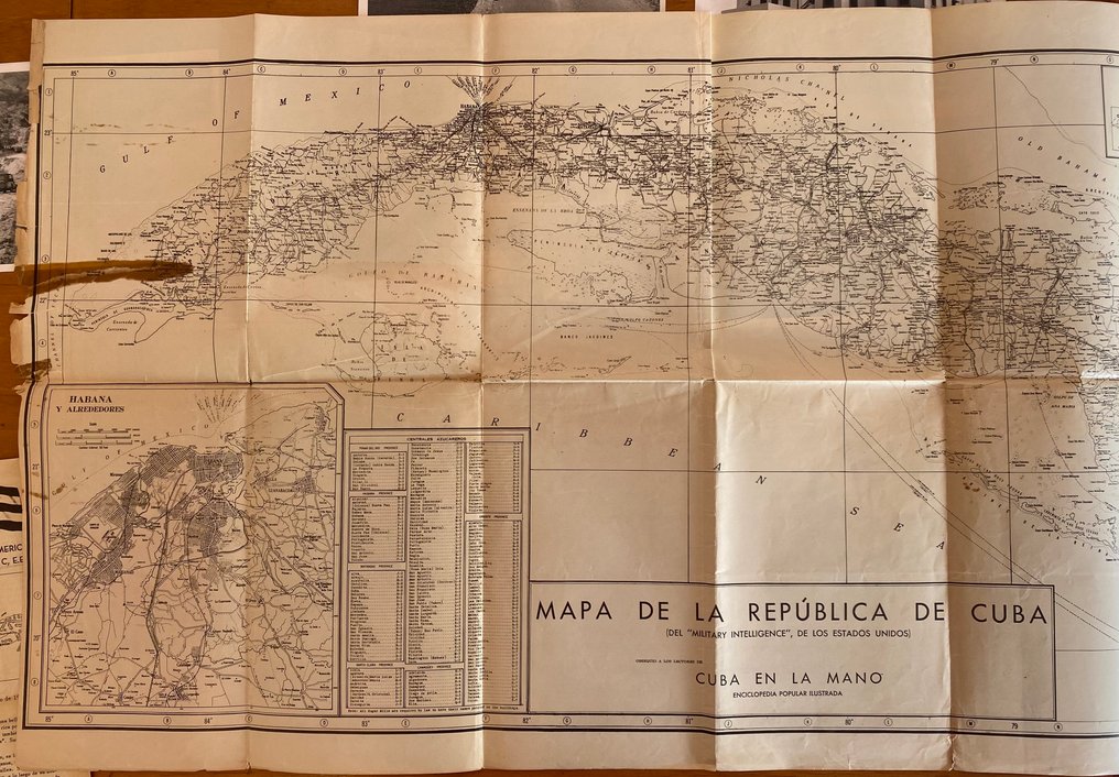 Document - Conjunto documental original de los primeros años de la Revolución Cubana, compuesto por mapas - 1960 #2.1
