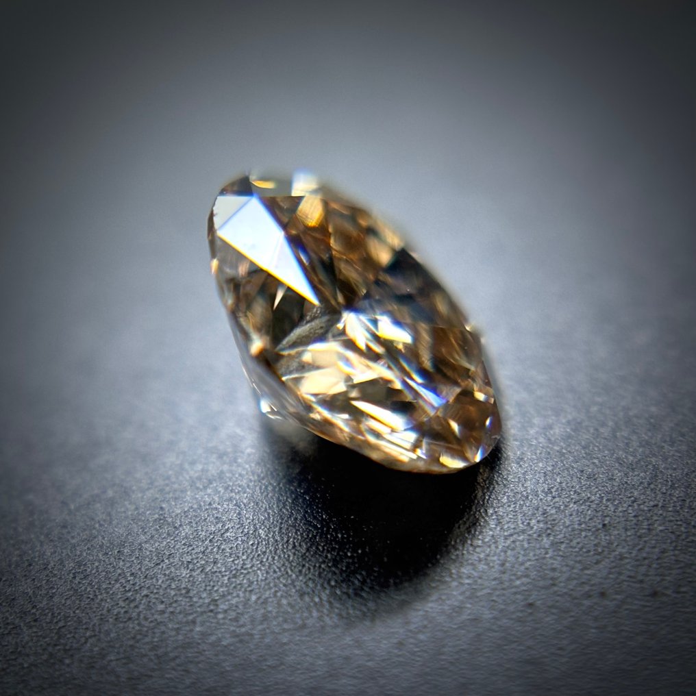 1 pcs Διαμάντι  (Φυσικού χρώματος)  - 0.52 ct - Οβάλ - Fancy Καφέ - SI1 - Antwerp Laboratory for Gemstone Testing (ALGT) #3.2