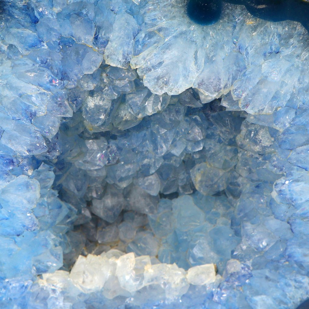 无底价 - 蓝玛瑙 - 22x22x8厘米 晶球- 3.5 kg #4.3