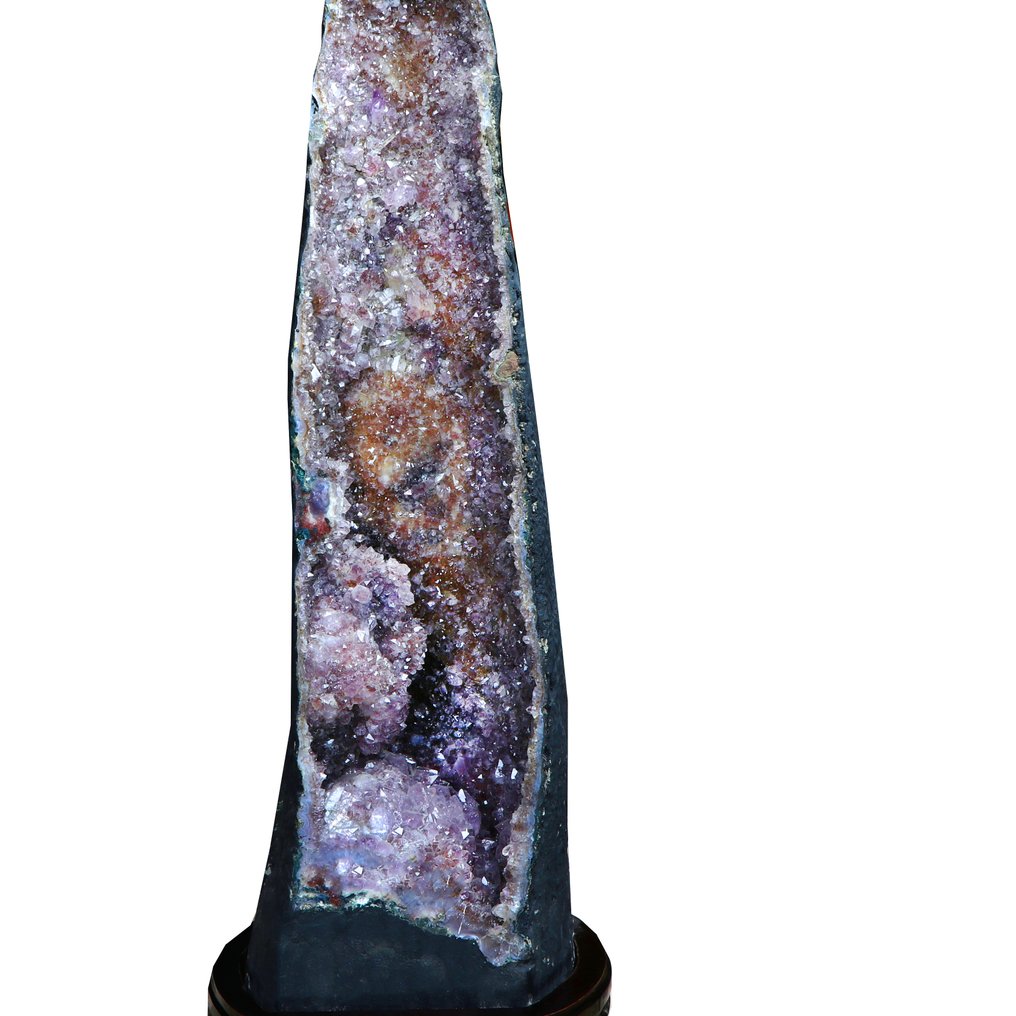 极致闪耀 - 生动紫水晶与玛瑙 ‘大教堂’晶洞 - 88x20x30 厘米- 40 kg #3.2